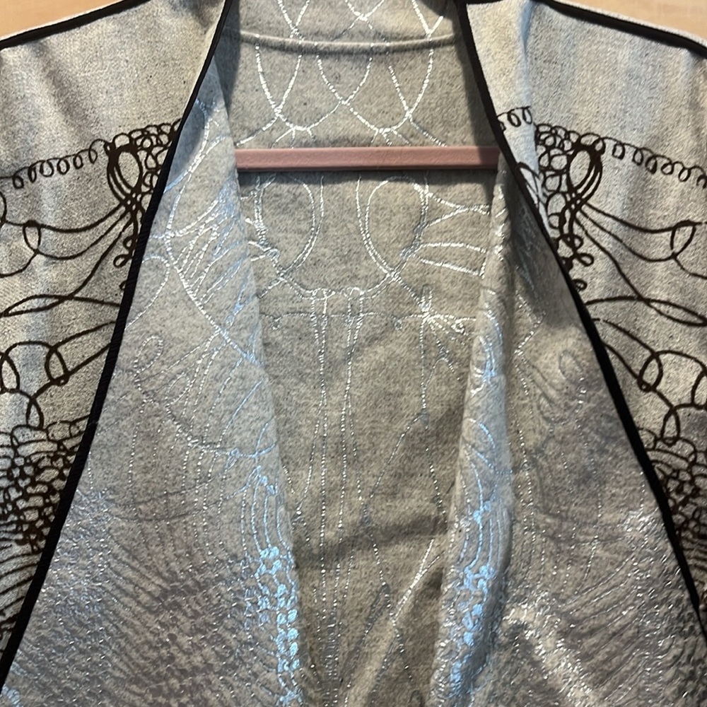 Chico's Silver Script Reversible Cascada Jacket - image 2